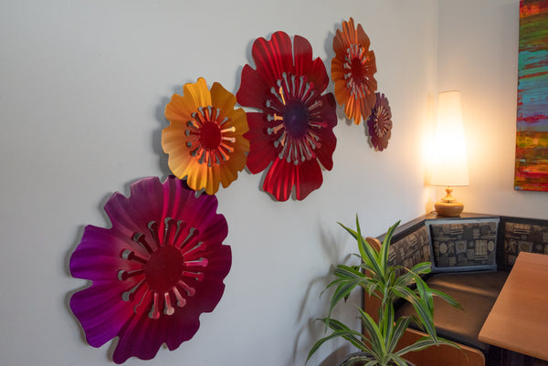 Wall Pops Painted - by Sondra Gerber - ©Sondra Gerber - Metal Petal Art LLC